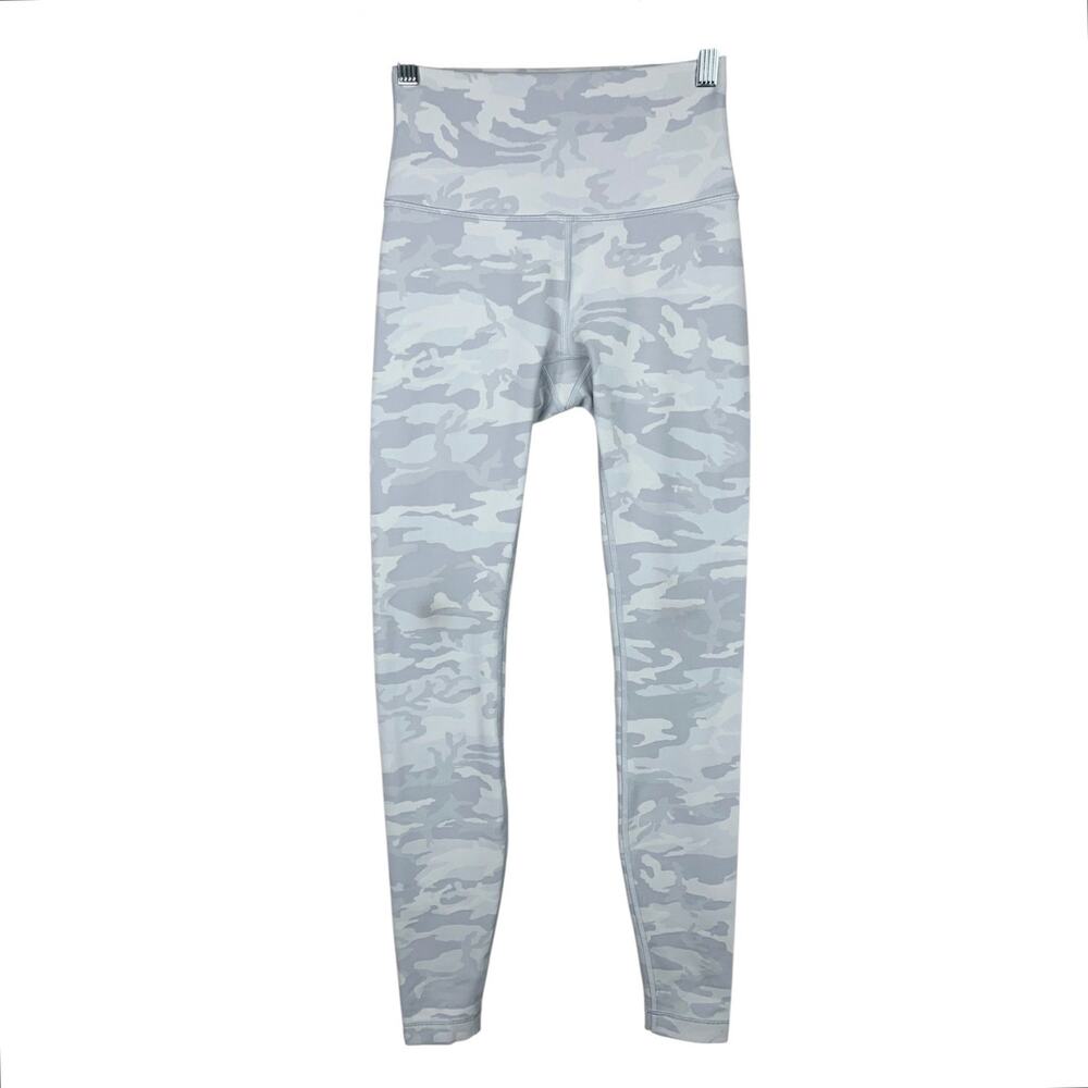 Lululemon Wunder Under High Rise Tight 28" Leggings Grey Camo W5CQSS Women's 4